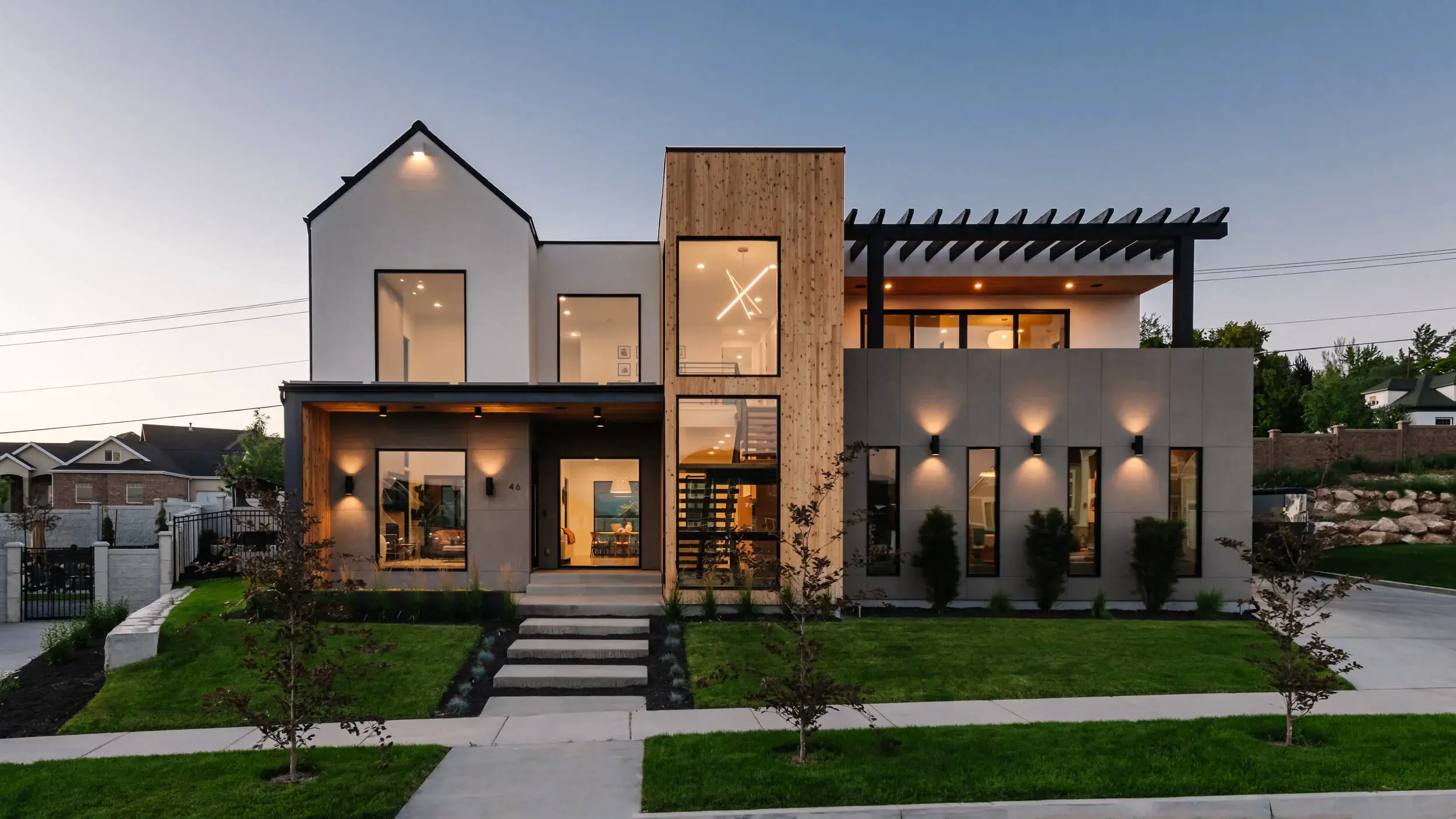 Contemporary Two-Story Residence, Exterior & Outdoor Visualization — slide 4