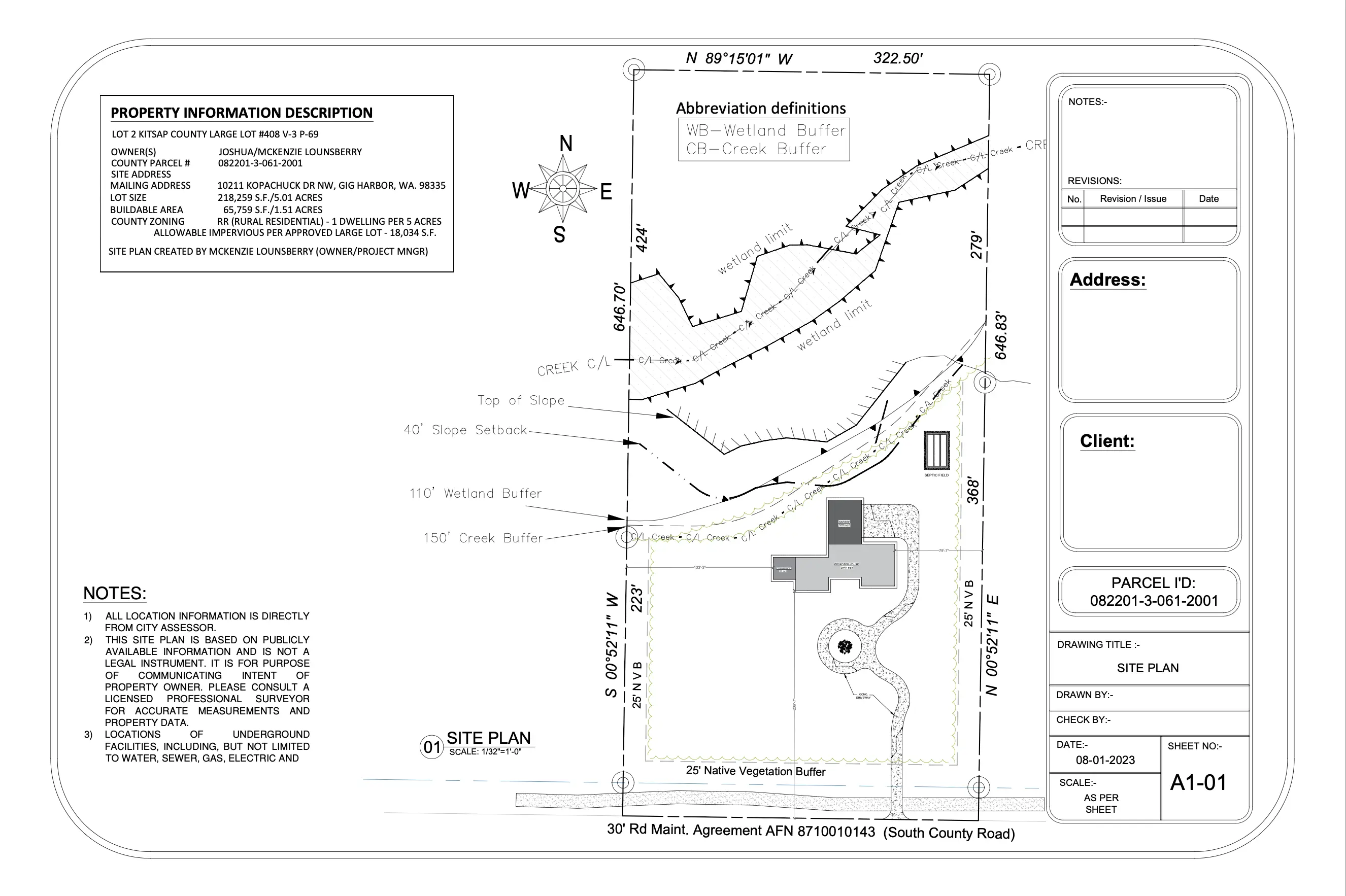 Custom Home Permit Drawings, Washington State — slide 1
