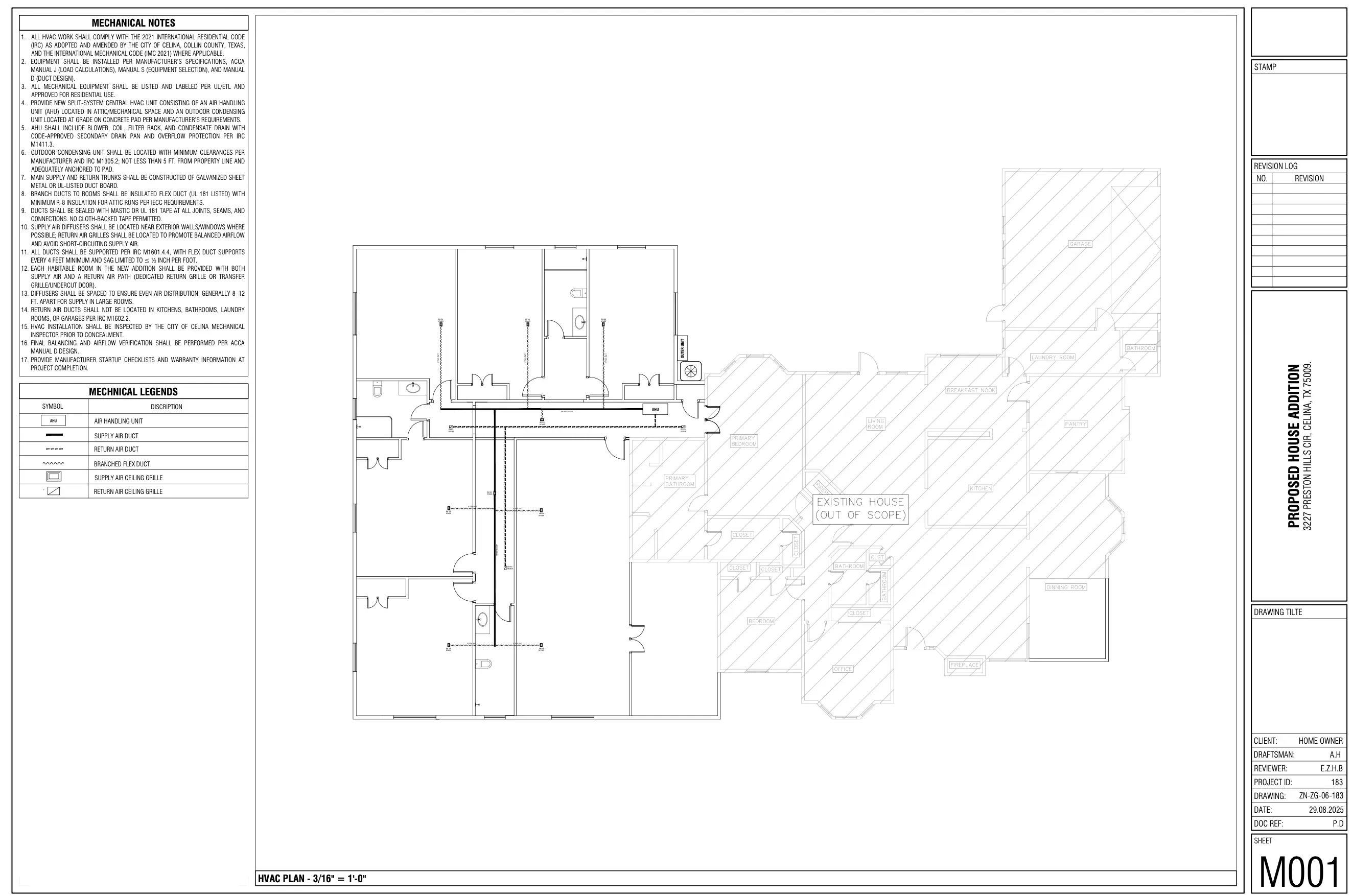 Preston Hills Residence, MEP Design for Home Addition — slide 5