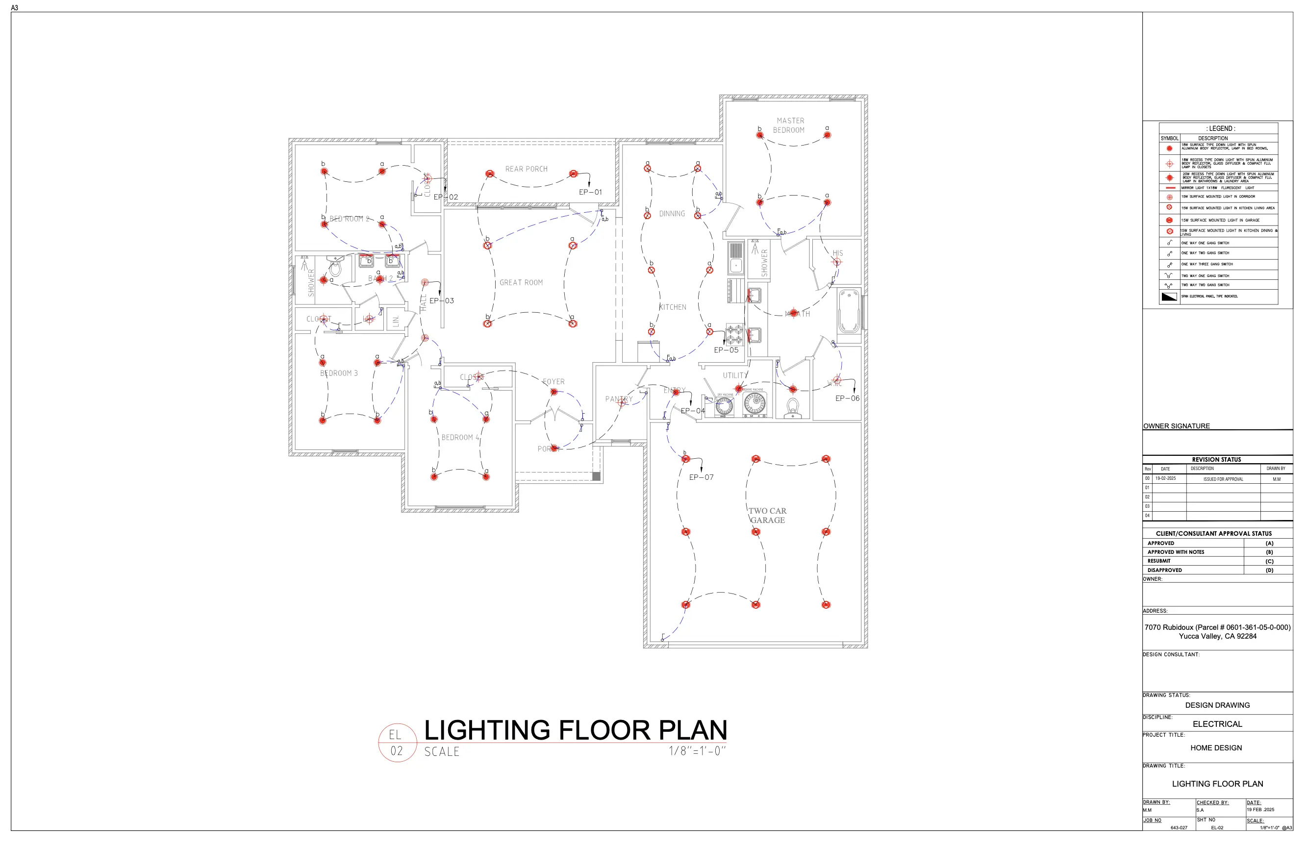 Rubidoux Residence, Full MEP Design Package — slide 1