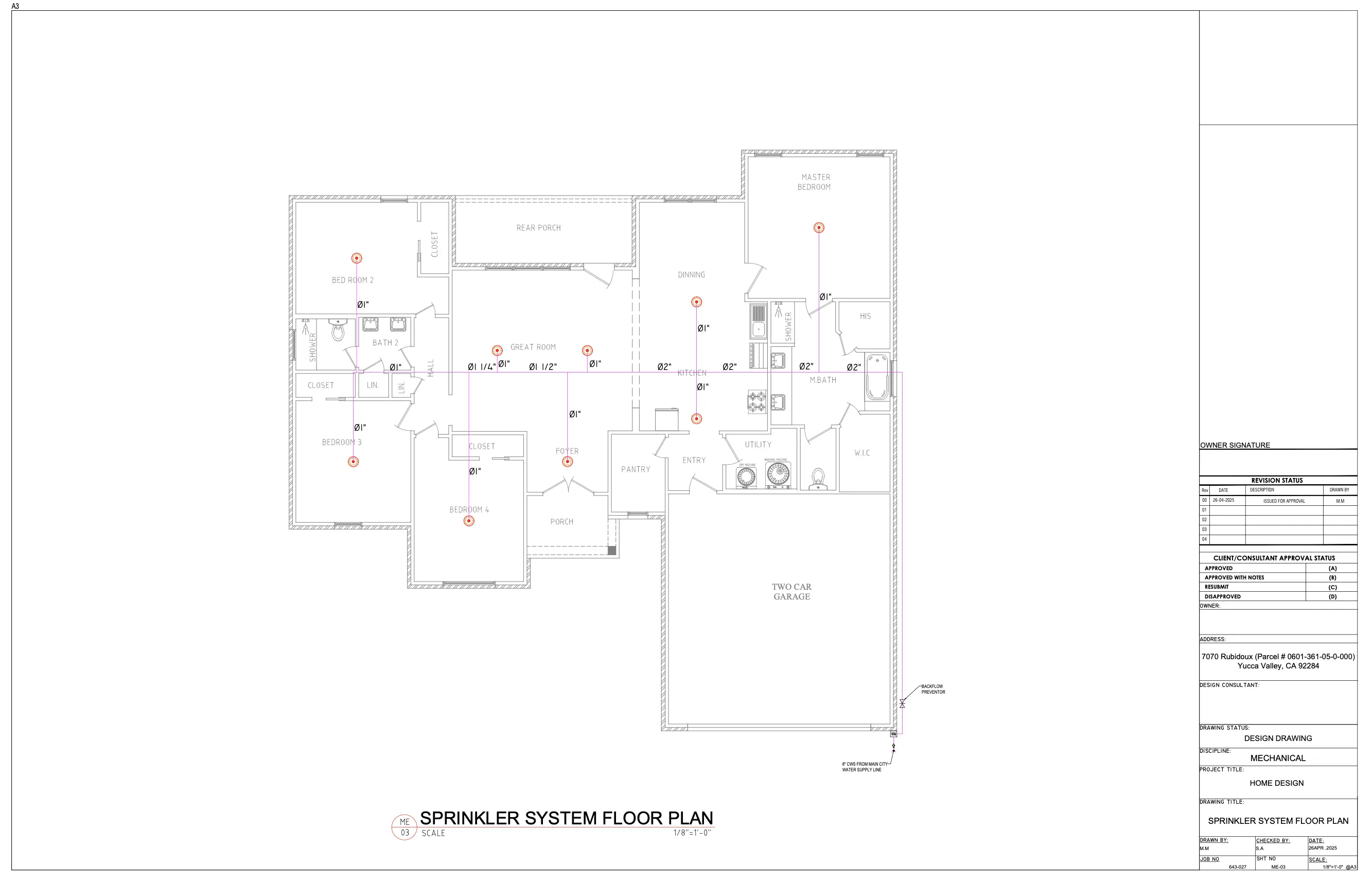 Rubidoux Residence, Full MEP Design Package — slide 6